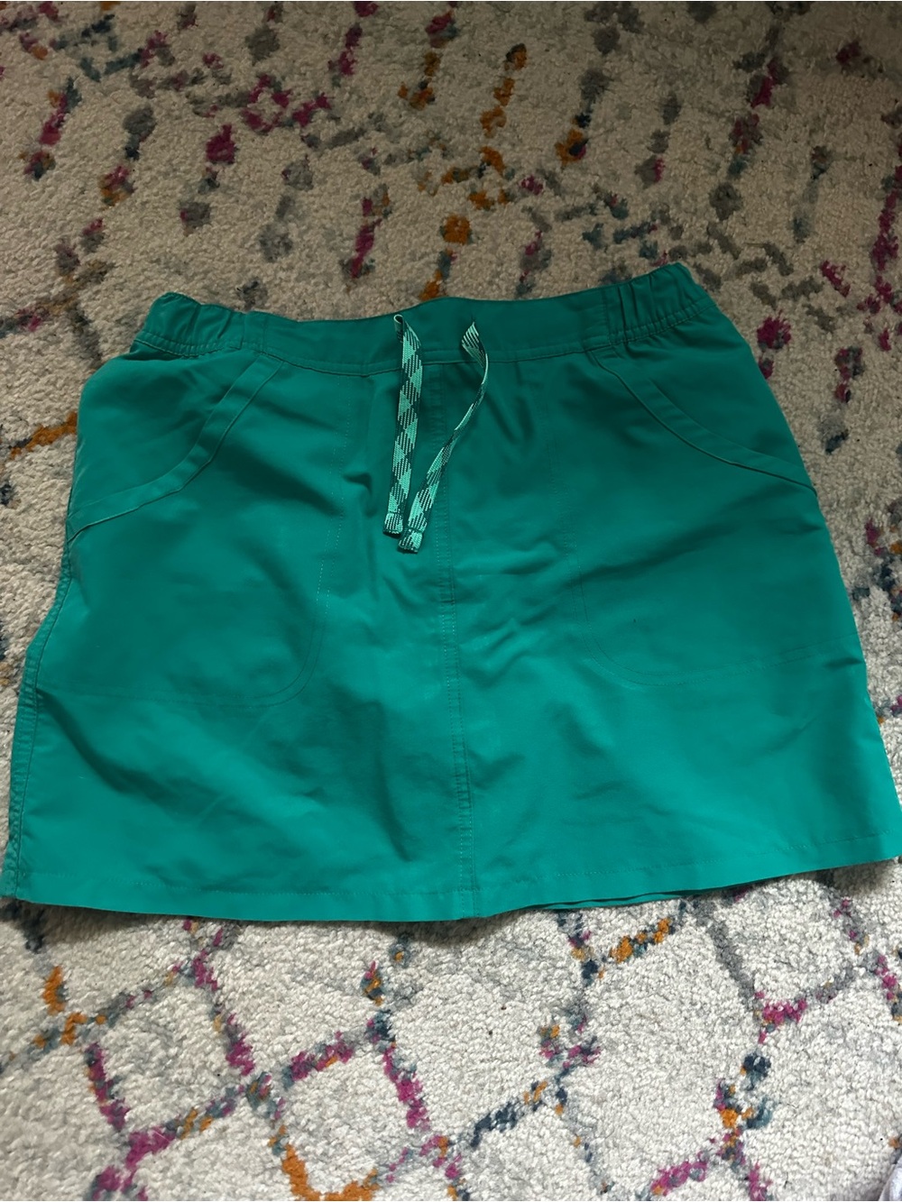 Quechua Teal Drawstring Active Skort
